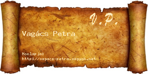 Vagács Petra névjegykártya